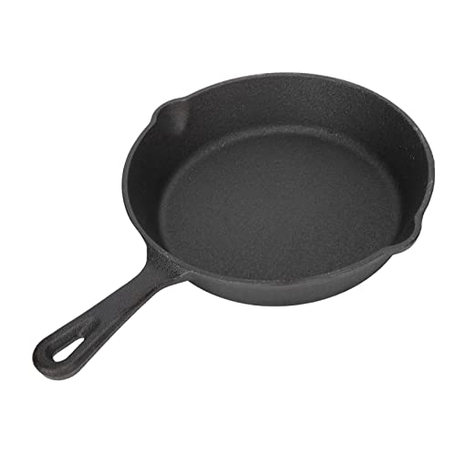 Gusseisenpfanne, Bratpfanne Gusseisen, Bratpfanne aus Gusseisen, 10/16/20/26cm, Antihaft Frying Pan, Gleichmäßige Hitzeverteilung, für den Backofen, unter Dem Grill Oder auf Dem Grill(16CM) von Mokernali