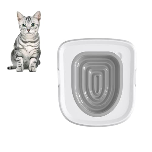 Katzentoiletten Trainingsset, Katzen Toiletten Trainer, Katzen WC-Sitz Toiletten Training System, 38×34cm,Universell Wiederverwendbar, Katzenklo für Toilettensitz, für Alle Toilettensitze(grau Katzentoiletten Trainingsset, Katzen Toiletten Trainer, Katzen WC-Sitz Toiletten Training System, 38×34cm,Universell Wiederverwendbar, Katzenklo für Toilettensitz, für Alle Toilettensitze(grau von Mokernali
