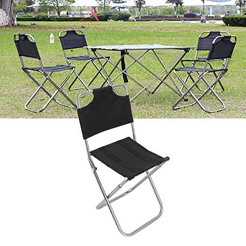 Klappbare Campingstühle,Campingstuhl Faltbar 160 kg,Klappbarer Campingstuhl,21 x 23 x 48 cm,Kleiner Rückenlehnen-Angelstuhl,Atmungsaktiv,mit Hülle,Outdoor Folding Chair für Grillpartys und Camping von Mokernali