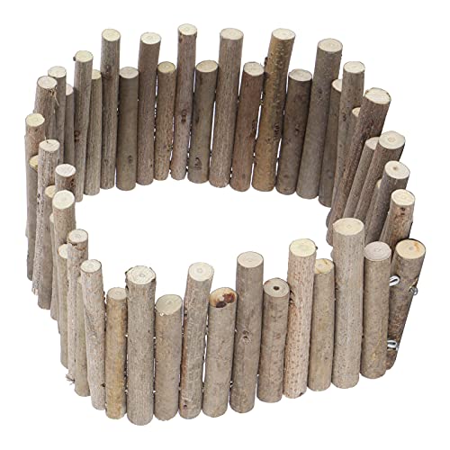 Hamster Zaun Holz, Hamster Holzzaun, 40 cm, Hamster Zubehör Holzleiter, Sicher und Nagbar, 2-in-1-Hamsterholzzaun, Hamster Bridge, Holzzaun Rattenleiter Brücke Spielzeug für kleine Haustiere von Mokernali