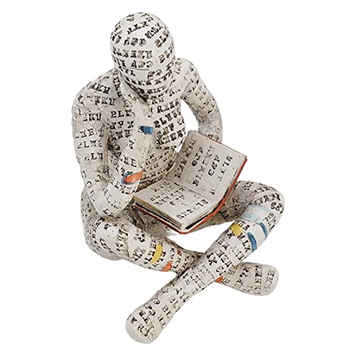 Mokernali Lesende Frau Statue, Lesende Frau Figur, 15 cm, Harz, Zellstoff, Heimdekoration Mokernali Lesende Frau Statue, Lesende Frau Figur, 15 cm, Harz, Zellstoff, Heimdekoration von Mokernali