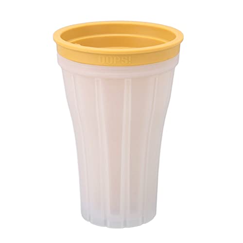 Slush Becher, Slushy Maker, Slushy Maker Becher, Schnell Gefroren 150 Ml, Slushy Cup für Eis Selber Machen, DIY Gefrorener Smoothie Becher, Doppellagiger Silica Becher, Getränkebereiter(Amarillo) von Mokernali