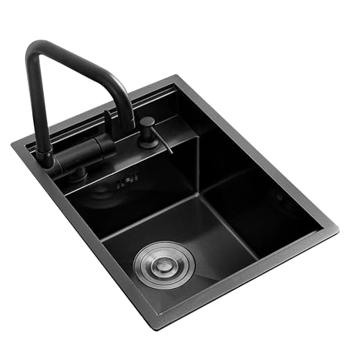 Küchenspülen Unsichtbares Spülbecken Aus Edelstahl Mit Faltbarem Wasserhahn-Ablaufdeckel Für Bars Wohnmobile Kleine Küchen Eingebautes Verstecktes Becken Zum Praktischen Waschen Von Gemüse(30*45*21cm) von Mokid