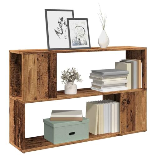 Mokuyary Bücherregal Altholz-Optik 100x24x63 cm Holzwerkstoff Bücherregal, Regal Standregal, Büroregal, freistehend, Dekoregal, zur Präsentation, modern, für Wohnzimmer, Schlafzimmer, Büro Mokuyary Bücherregal Altholz-Optik 100x24x63 cm Holzwerkstoff Bücherregal, Regal Standregal, Büroregal, freistehend, Dekoregal, zur Präsentation, modern, für Wohnzimmer, Schlafzimmer, Büro von Mokuyary