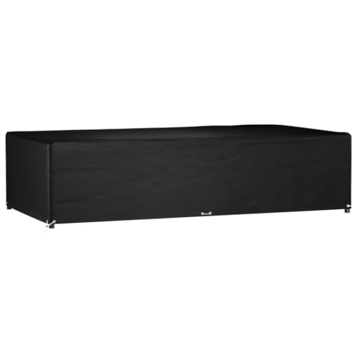 Mokuyary Gartenmöbel Abdeckung wasserdichte, Terrassenmöbel Abdeckung Anti-UV für Gartentische, Loungemöbel Gartenmöbel-Abdeckung 12 Ösen 315x160x75 cm Rechteckig von Mokuyary