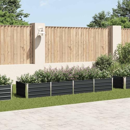 Mokuyary Hochbeet Pflanzbeet Frühbeet Gartenbeet Pflanzkübel Pflanzkasten Blumenkasten Gemüsebeet Blumenbeet Garten-Hochbeet Anthrazit 320 x 80 x 45 cm Verzinkter Stahl Mokuyary Hochbeet Pflanzbeet Frühbeet Gartenbeet Pflanzkübel Pflanzkasten Blumenkasten Gemüsebeet Blumenbeet Garten-Hochbeet Anthrazit 320 x 80 x 45 cm Verzinkter Stahl von Mokuyary