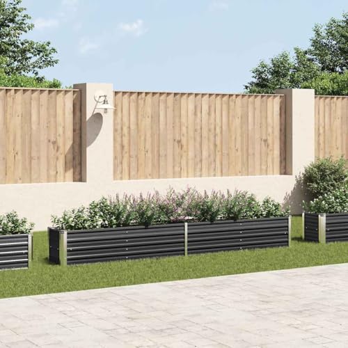 Mokuyary Hochbeet Pflanzbeet Frühbeet Gartenbeet Pflanzkübel Pflanzkasten Blumenkasten Gemüsebeet Blumenbeet Garten-Hochbeet Verzinkter Stahl 320×40×45 cm Anthrazit Mokuyary Hochbeet Pflanzbeet Frühbeet Gartenbeet Pflanzkübel Pflanzkasten Blumenkasten Gemüsebeet Blumenbeet Garten-Hochbeet Verzinkter Stahl 320×40×45 cm Anthrazit von Mokuyary