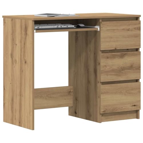 Mokuyary Schreibtisch, Bürotisch Computertisch Klein Arbeitstisch Büro PC-Tisch Kinderschreibtisch Schreibtisch Artisan-Eiche 90x45x76 cm Holzwerkstoff Mokuyary Schreibtisch, Bürotisch Computertisch Klein Arbeitstisch Büro PC-Tisch Kinderschreibtisch Schreibtisch Artisan-Eiche 90x45x76 cm Holzwerkstoff von Mokuyary