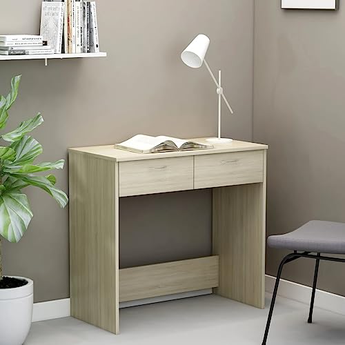 Mokuyary Schreibtisch, Bürotisch Computertisch Klein Arbeitstisch Büro PC-Tisch Kinderschreibtisch mit Stauraum Schreibtisch Sonoma-Eiche 80x40x75 cm Holzwerkstoff Mokuyary Schreibtisch, Bürotisch Computertisch Klein Arbeitstisch Büro PC-Tisch Kinderschreibtisch mit Stauraum Schreibtisch Sonoma-Eiche 80x40x75 cm Holzwerkstoff von Mokuyary