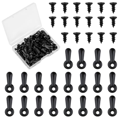 Molain Bild Hängen Kit, Bilderrahmen Halterung, Bilderrahmen Aufhänger Bilderrahmen Clips Mit Schrauben Zum Aufhängen Von Fotorahmen, Bildern, Digitalen Gemälden(100 Sätze Schwarz) von Molain