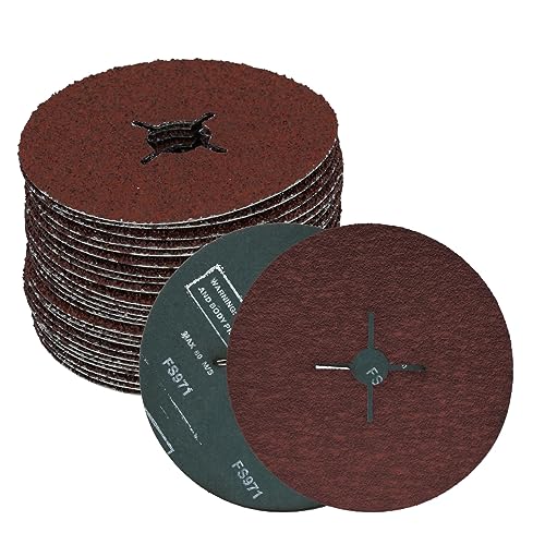 Molatool 25 Stück Fiberschleifscheiben Korund 115 mm P60 Molatool 25 Stück Fiberschleifscheiben Korund 115 mm P60 von Molatool