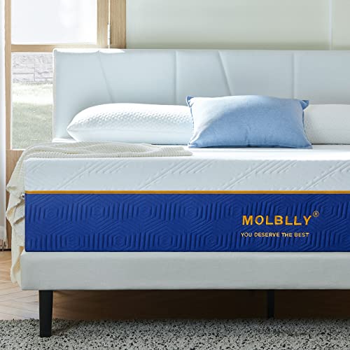 Molblly Matratze 90x200 Härtegrad H2 & H3 7 Zonen kaltschaummatratze Höhe 15 cm Komfortables Weißer Oberstoff & Blaues Seitentuch Anti-Kartell-Matratze kindermatratze 90 x 200 von Molblly