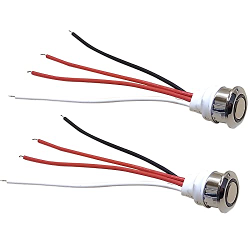 2 Stück 5-24V DC LED Touch Dimmer Schalter, 12V Touch Lichtschalter, Sensorschalter Stufenloses Dimmen für Led Streifen,Berührungsschalter für 18 mm Montageloch, für LED Licht, Schrank,Kleiderschrank 2 Stück 5-24V DC LED Touch Dimmer Schalter, 12V Touch Lichtschalter, Sensorschalter Stufenloses Dimmen für Led Streifen,Berührungsschalter für 18 mm Montageloch, für LED Licht, Schrank,Kleiderschrank von Molbory