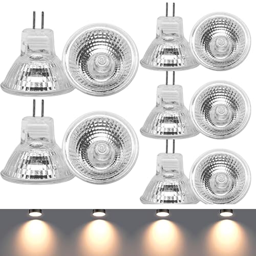 Molbory 10 Stück MR11 GU4 12V 35W Halogenstrahler, Halogen Reflektor Glühbirne, Halogenlampen Reflektor Leuchtmittel, Dimmbar Halogen Spot Strahler, 250LM, 30°Abstrahlwinkel, Warmweiß 2700K von Molbory