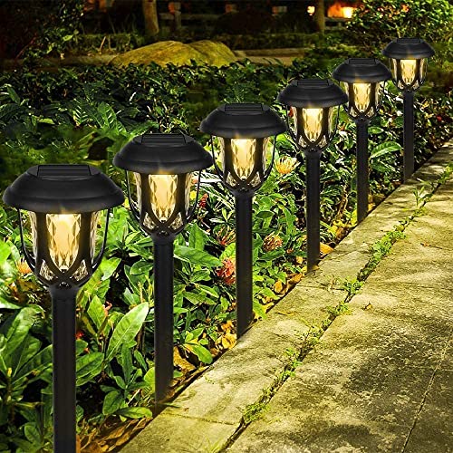 Molbory Solarleuchten Garten, 10 Stück Solar Gartenleuchte, Solarlampen für Außen Garten Solarleuchte Dekoration Licht für Außen Fahrstraßen Sicherheits Lichter Garten Patio Rasen… von Molbory