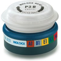 Moldex Kombifilter A1B1E1K1Hg P3 RD, für Serie 7000 + 9000, EasyLock®, organische Gase, anorganische Gase, Saure Gase, Ammoniak, Schwefeldioxid, Quecksilber und Partikel von Moldex
