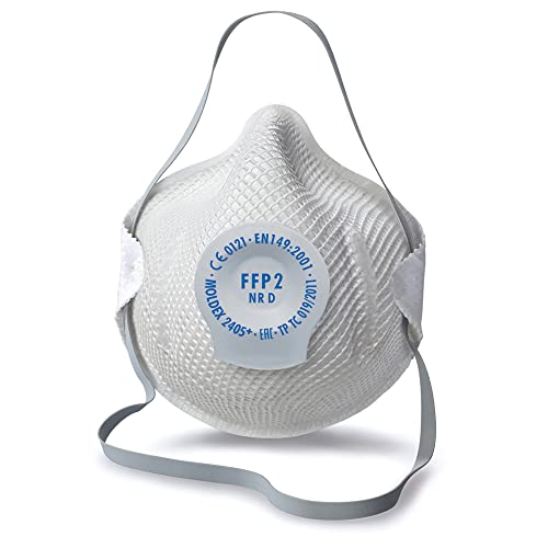 Moldex Atemschutzmaske FFP2 NR D mit Klimaventil Klassiker 2405 Pack of 20 von Moldex