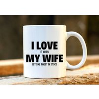 Aktienanleger Geschenke. Personalisierte Stock Invest Tasse. Lustige Anleger Tassen. Einzigartiges Ehemanngeschenk. Herren Geschenk. Ich Liebe Meine von MoldyMugs