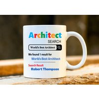 Der Beste Architekten-Becher Der Welt. Personalisierte Architekten Geschenk. Geschenk Für Architekt. Abschlussgeschenk von MoldyMugs