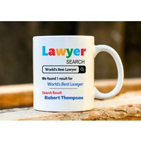 Die Beste Anwalts-Tasse Der Welt. Personalisierte Anwalt Geschenk. Geschenk Für Anwalt. Promotion Graduierung von MoldyMugs