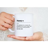 Nanny Tasse. Personalisierte Großmutter Geschenk. Benutzerdefinierte Oma Geschenk Für Nan. Tasse Oma von MoldyMugs