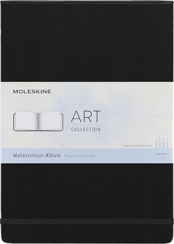 Moleskine Art Collection Watercolor Album und Zeichenblock-Notizbuch mit Hardcover und elastischem Verschluss, geeignet für Aquarellfarben und Aquarellstifte, Schwarz, A4 21 x 29,7 cm, 60 Seiten Moleskine Art Collection Watercolor Album und Zeichenblock-Notizbuch mit Hardcover und elastischem Verschluss, geeignet für Aquarellfarben und Aquarellstifte, Schwarz, A4 21 x 29,7 cm, 60 Seiten von Moleskine