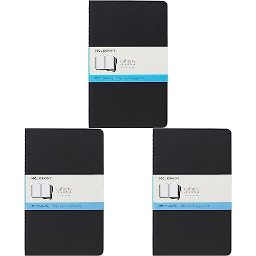 Moleskine Cahier Journals Large Dot Black (Packung mit 3) von Moleskine