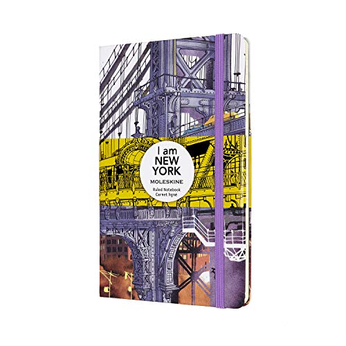 Moleskine Notizbuch I Am New York, groß, liniert/liniert, weiß, Hardcover (5 x 8,25), 240 Seiten von Moleskine