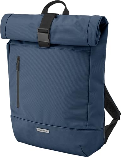 Moleskine Metro RollTop Rucksack, PC Rucksack Kompatibel mit Computer, Laptop, Notebook und iPad Bis zu 15 Zoll, Größe 38 x 15 x 50 cm, Saphirblau, ET20FMTRBKB20 von Moleskine