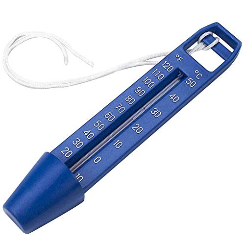 Moligin Schwimmender Pool Thermometer, Wasser-Thermometer Temperaturanzeige Hygrometer mit String Shatter Resistant für Pool, Spa, Whirlpool, Aquarium (Small) von Moligin