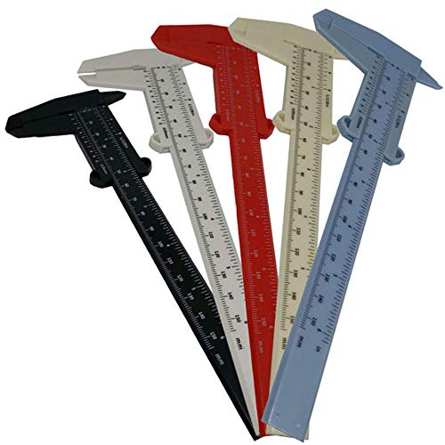 5x Molinter Messschieber Kunststoff Messwerkzeug Schieblehre Maßstab Lineal 15cm von Molinter