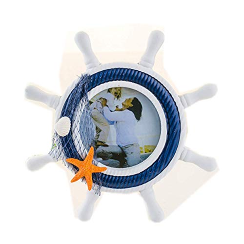 Molinter Bilderrahmen Holz Maritime Fotorahmen Vintage Foto DIY Kreativ Bilder Rahmen Wandschmuck (Seestern) von Molinter