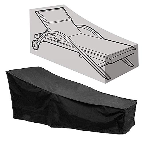 Molinter Gartenliege Abdeckung Liegestuhl Gartenmöbel Schutzhülle Asserdichtes Atmungsaktives Oxford-Gewebe Deckchair Sonnenliege Schutzhülle 200 * 40 * 85CM von Molinter
