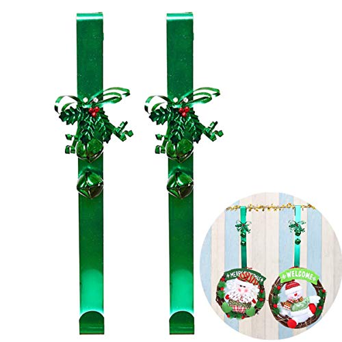 Molinter Kranz Aufhänger Türhaken aus Metall Weihnachten Türkranz Haken für Weihnachtskranz oder Weihnachtssocken 2 Stück/set von Molinter
