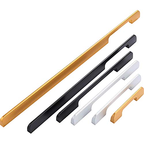 Molinter Möbelgriffe Schrankgriff Bogengriff Schubladengriff Handgriff für Bücherschrank Kleiderschrank Schublade (118mm(Loch Distanz: 96mm), Weiß) von Molinter