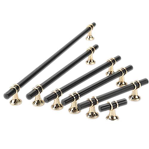 Molinter Möbelgriffe Schrankgriff Bogengriff Schubladengriff Handgriff für Bücherschrank Kleiderschrank Schublade (Loch Distanz: 160mm, Schwarz) von Molinter