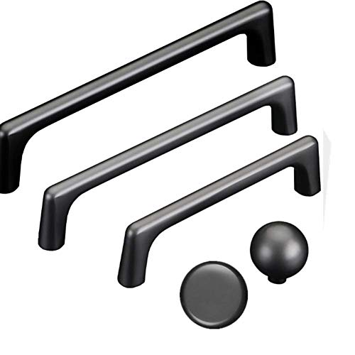 Molinter Möbelgriffe Schrankgriff Bogengriff Schubladengriff Matt Handgriff für Bücherschrank Kleiderschrank Schublade (Loch Distanz: 128mm, Perlgrau) von Molinter