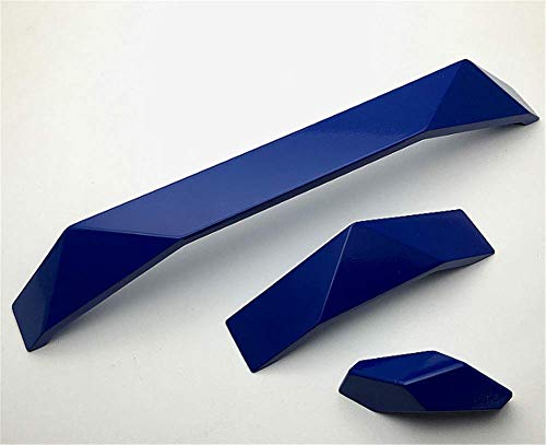 Molinter Möbelgriffe Schrankgriff Bogengriff Zinklegierung Schubladengriff Handgriff für Bücherschrank Kleiderschrank Schublade (Loch Distanz: 128mm, Blau) von Molinter