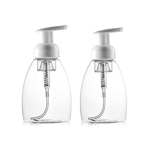 Molinter Seifenspender Schäumende Schaumseifenspender Nachfüllbare Seifenflaschen mit Pumpkopf für Schäumende Flüssigseife Küche Bad 2PCS (250ML) von Molinter