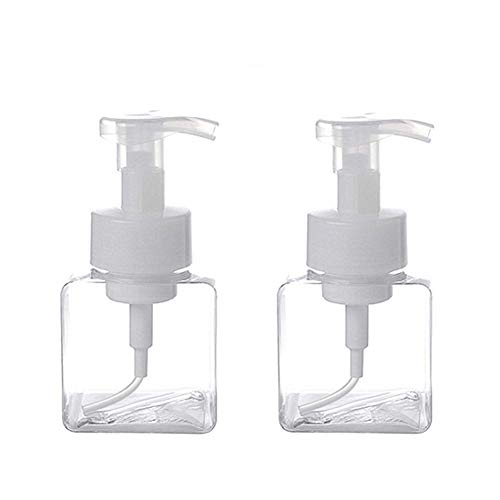Molinter Seifenspender Schäumende Schaumseifenspender Nachfüllbare Seifenflaschen mit Pumpkopf für Schäumende Flüssigseife Küche Bad 2PCS (250ML) von Molinter