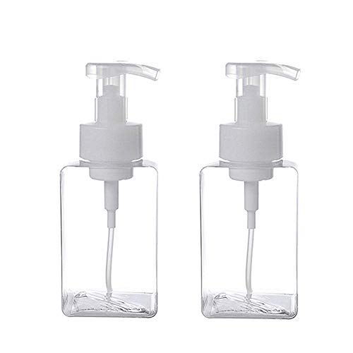 Molinter Seifenspender Schäumende Schaumseifenspender Nachfüllbare Seifenflaschen mit Pumpkopf für Schäumende Flüssigseife Küche Bad 2PCS (400ML) von Molinter