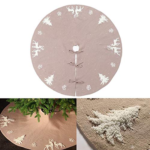 Molinter Weihnachtsbaumdecke Christbaumständer Weihnachtsdeko 3D Elch 48Zoll Beige, Elch (Elk) Baumwolle Wolle, Filz Handstricken Weihnachten Molinter Weihnachtsbaumdecke Christbaumständer Weihnachtsdeko 3D Elch 48Zoll Beige, Elch (Elk) Baumwolle Wolle, Filz Handstricken Weihnachten von Molinter