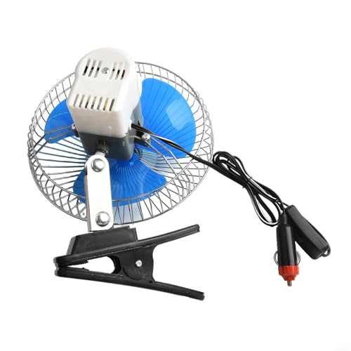 1 Autolüfter Leise Starke Windkühlung LKW Schüttelkopf Flexibles Platzierung (8-inch 24V) von Moliuoly