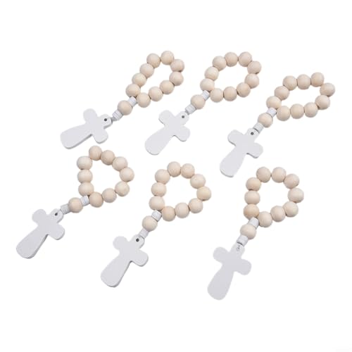 18er Set Handgefertigter Rosenkranz Aus Holz Gebetsrosenkranz Set (6pcs) von Moliuoly