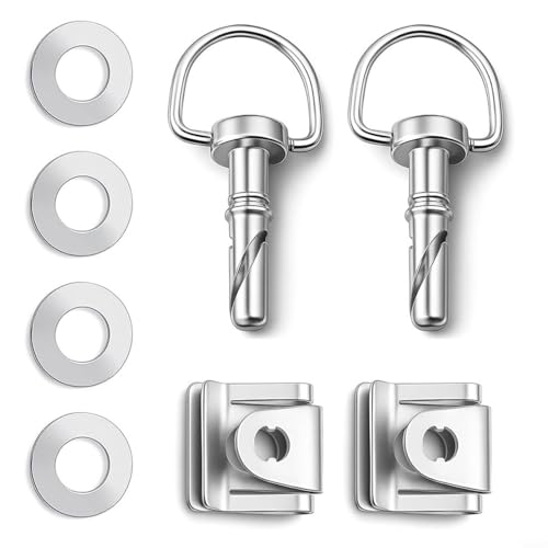 2 Stück Befestigungsmuttern A4519880067 Metall Motorabdeckung Schrauben für Smart 451 für Fortwo 2007-2015, Silber von Moliuoly