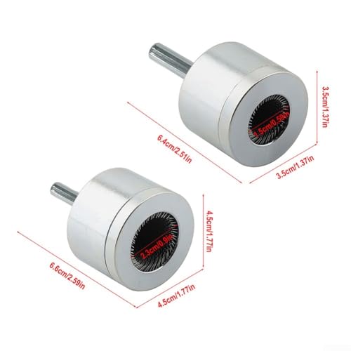 2er Set Rohrreiniger 15+22mm für Bohrmaschine, Kupferrohr Metall Reinigungsbürste mit Sechskant-Griff für 3/4 Zoll Rohre, Entgraten und Schweißvorbereitung(2PCS) von Moliuoly