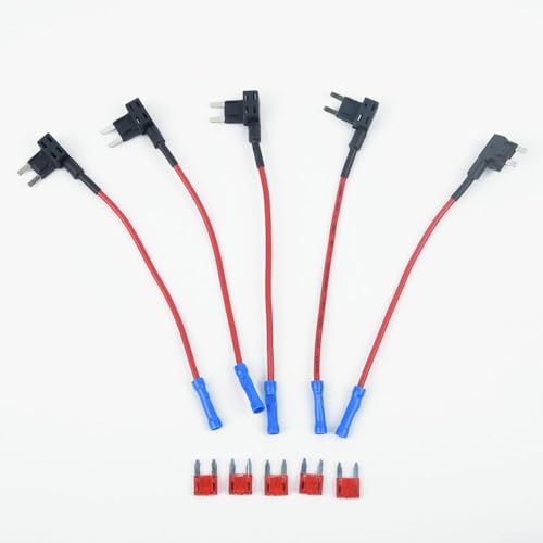 5 Pack 12V Car Add-a-circuit Fuse TAP Adapter Mini ATM APM Blade Holder 5 Pack 12V Car Add-a-circuit Fuse TAP Adapter Mini ATM APM Blade Holder von Moliuoly