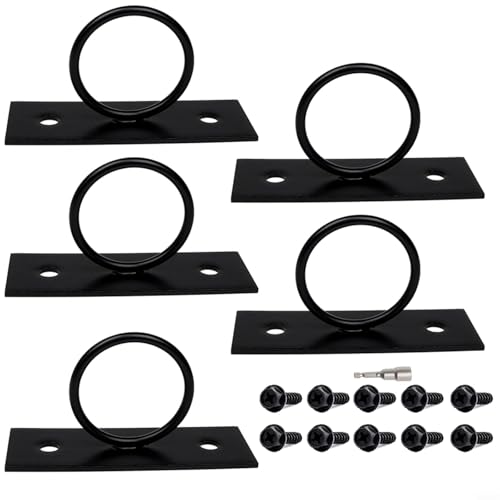5er Set Seilhalter 2 Zoll Edelstahl 304 Schwarz Rostfrei Dekorative Fallringhalterung für Seilgeländer Bootssteg Garten Terrasse inklusive Schrauben zur stabilen Befestigung im Außenbereich 5er Set Seilhalter 2 Zoll Edelstahl 304 Schwarz Rostfrei Dekorative Fallringhalterung für Seilgeländer Bootssteg Garten Terrasse inklusive Schrauben zur stabilen Befestigung im Außenbereich von Moliuoly