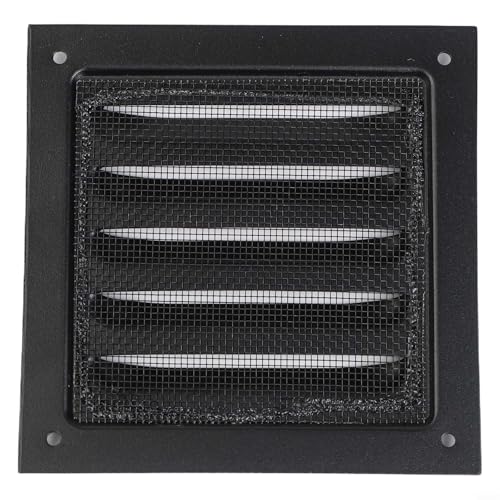 Aluminium Lüftungsgitter Abdeckung für Außenwand, quadratische Abluftgitterabdeckung mit Fasergewebe, langlebiges Aluminiumlegierungsmaterial, optimierter Luftstrom für Temperatur(100x100cm) von Moliuoly