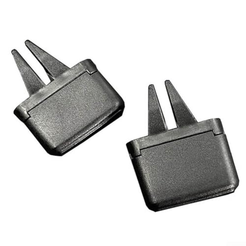 Anzeige Gitter Schiebeklammer Klimaanlage 7E5819204 7E5819203 für VW-Transporter-T5 Multivan-2008-2015, Armaturenbrett Lüftungsgitter Ersatzteil aus schwarzem ABS von Moliuoly